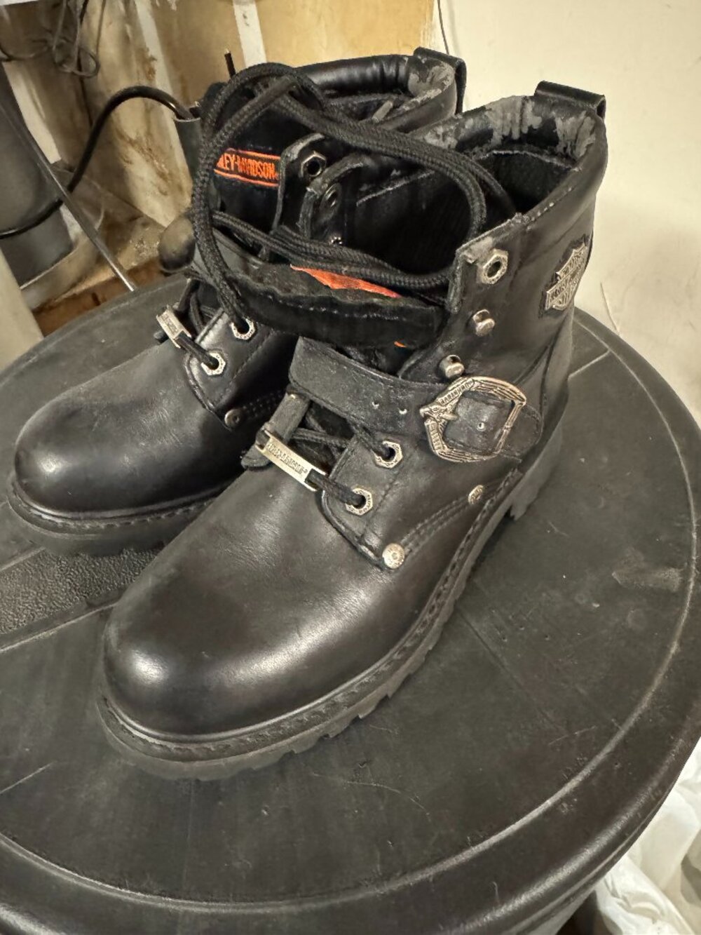 Harley-Davidson Black Leather Boots